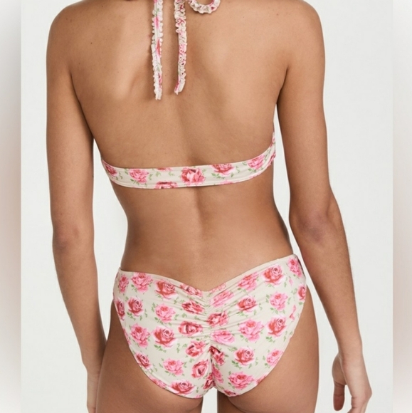 Loveshackfancy Zanda Bikini Set Floral Cherry NEW - Picture 3 of 8